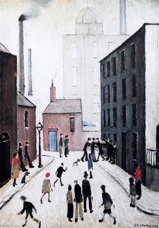 § Lawrence Stephen Lowry (1887-1976) The Arrest, 15 x 10.5in.